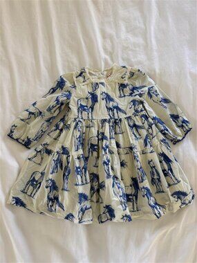 Pink Chicken Toddler Girl Horse Dress size 3T